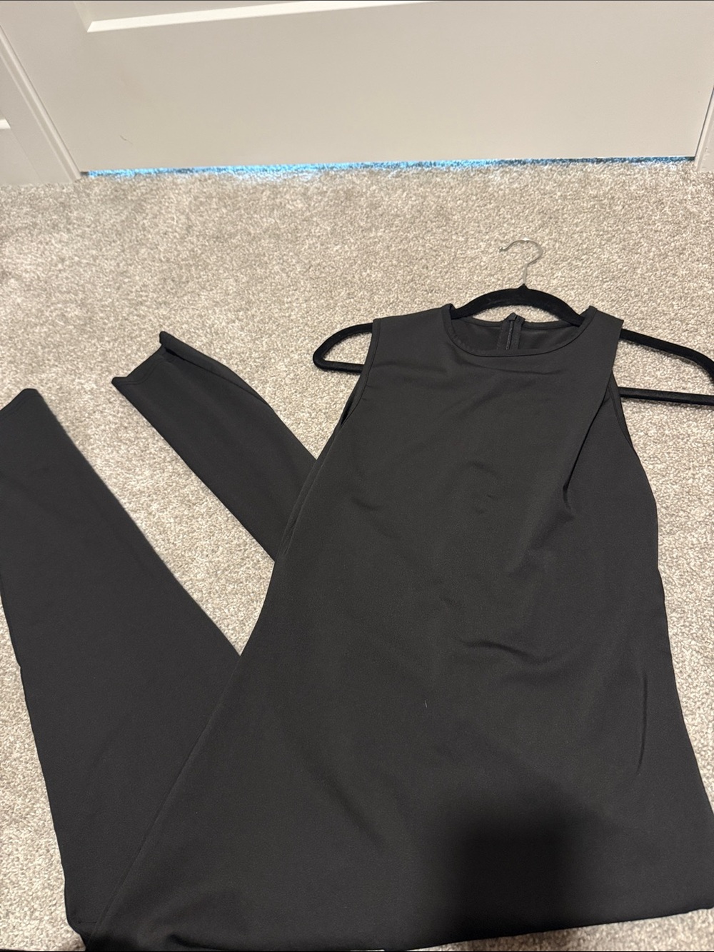 Sleek Black Sleeveless Jumpsuit